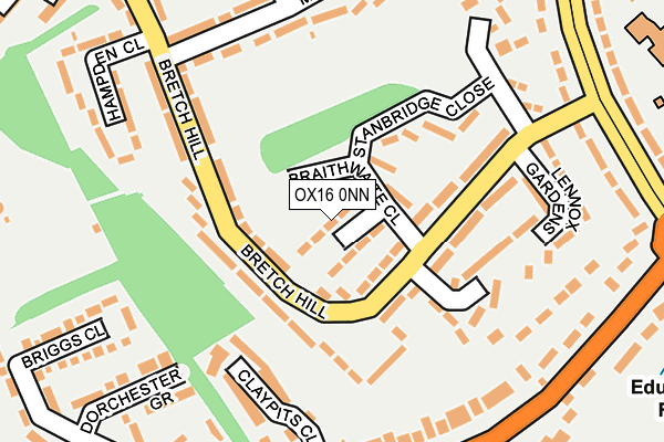 OX16 0NN map - OS OpenMap – Local (Ordnance Survey)