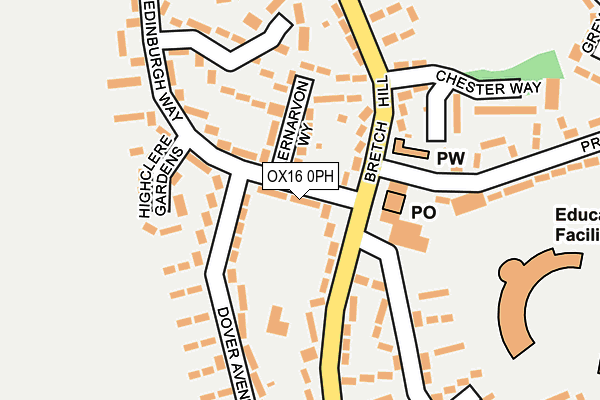 OX16 0PH map - OS OpenMap – Local (Ordnance Survey)