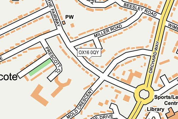 OX16 0QY map - OS OpenMap – Local (Ordnance Survey)