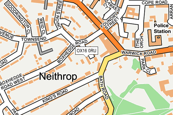 OX16 0RU map - OS OpenMap – Local (Ordnance Survey)