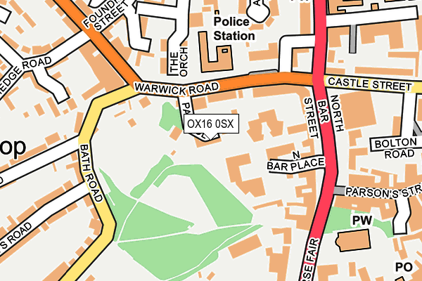 OX16 0SX map - OS OpenMap – Local (Ordnance Survey)