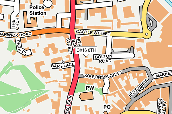 OX16 0TH map - OS OpenMap – Local (Ordnance Survey)