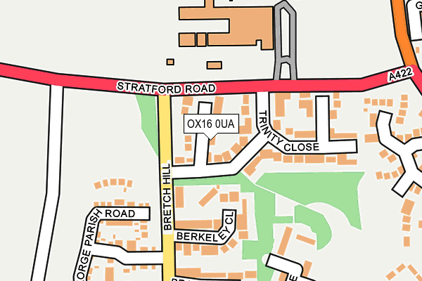 OX16 0UA map - OS OpenMap – Local (Ordnance Survey)