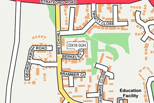 OX16 0UH map - OS OpenMap – Local (Ordnance Survey)