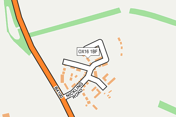 OX16 1BF map - OS OpenMap – Local (Ordnance Survey)