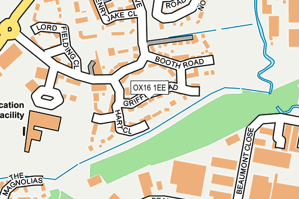 OX16 1EE map - OS OpenMap – Local (Ordnance Survey)