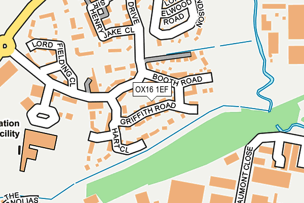 OX16 1EF map - OS OpenMap – Local (Ordnance Survey)