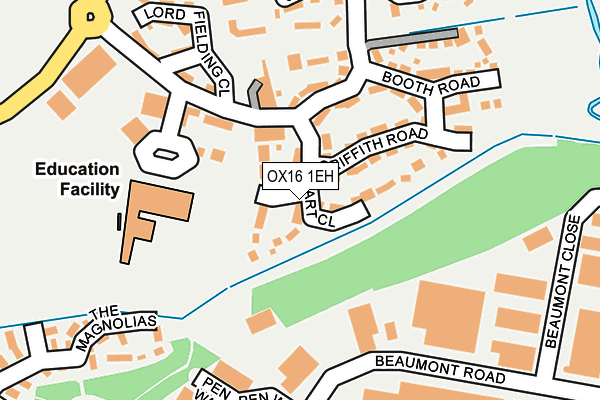 OX16 1EH map - OS OpenMap – Local (Ordnance Survey)