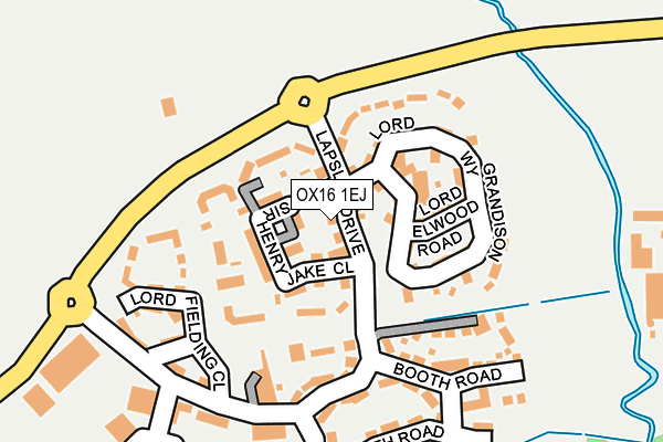 OX16 1EJ map - OS OpenMap – Local (Ordnance Survey)