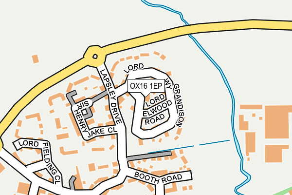OX16 1EP map - OS OpenMap – Local (Ordnance Survey)