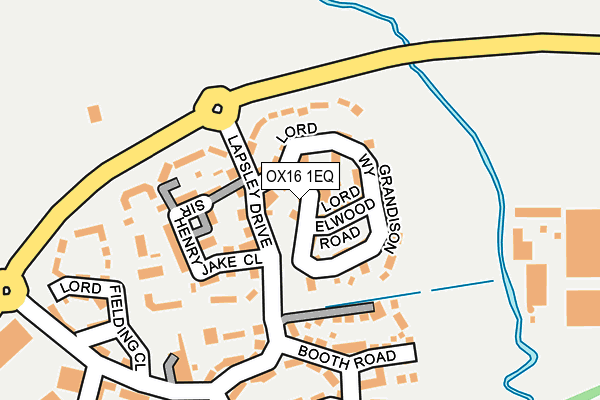 OX16 1EQ map - OS OpenMap – Local (Ordnance Survey)