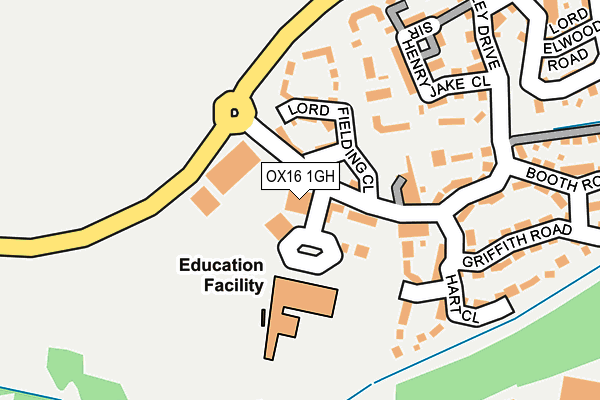 OX16 1GH map - OS OpenMap – Local (Ordnance Survey)