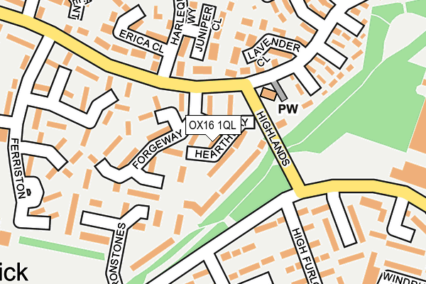 OX16 1QL map - OS OpenMap – Local (Ordnance Survey)