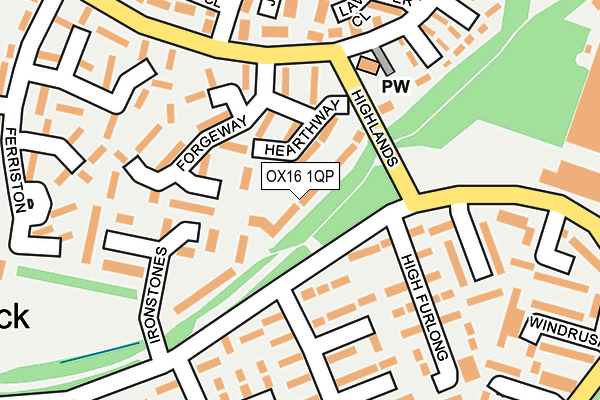 OX16 1QP map - OS OpenMap – Local (Ordnance Survey)