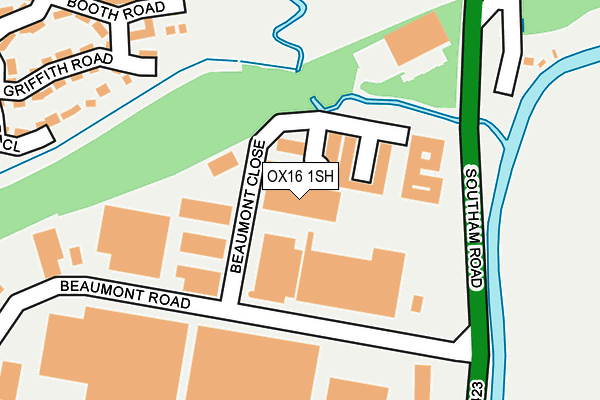 OX16 1SH map - OS OpenMap – Local (Ordnance Survey)