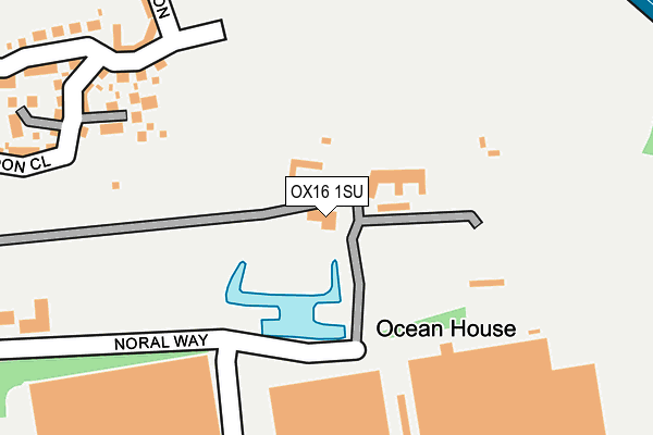 OX16 1SU map - OS OpenMap – Local (Ordnance Survey)