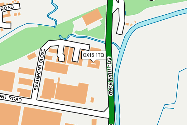 OX16 1TQ map - OS OpenMap – Local (Ordnance Survey)