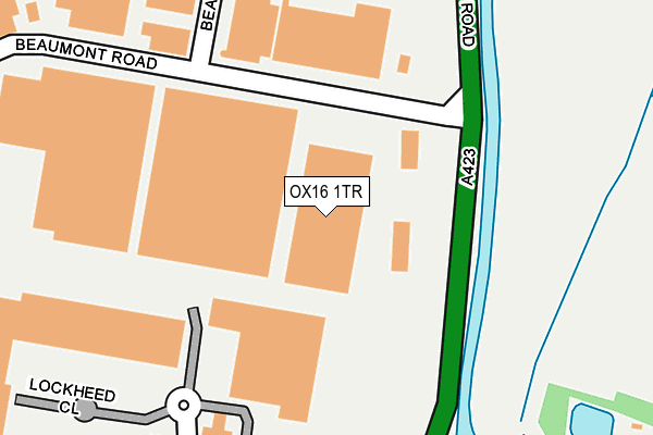 OX16 1TR map - OS OpenMap – Local (Ordnance Survey)