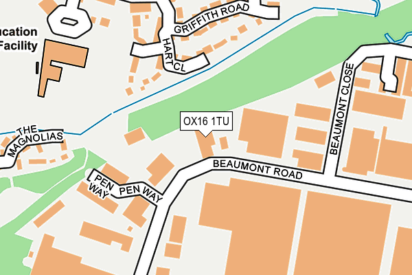 OX16 1TU map - OS OpenMap – Local (Ordnance Survey)