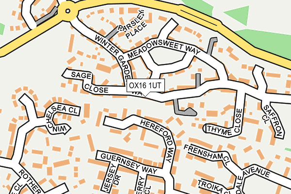 OX16 1UT map - OS OpenMap – Local (Ordnance Survey)