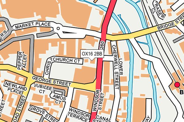 OX16 2BB map - OS OpenMap – Local (Ordnance Survey)