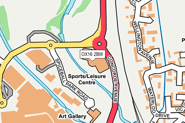 OX16 2BW map - OS OpenMap – Local (Ordnance Survey)