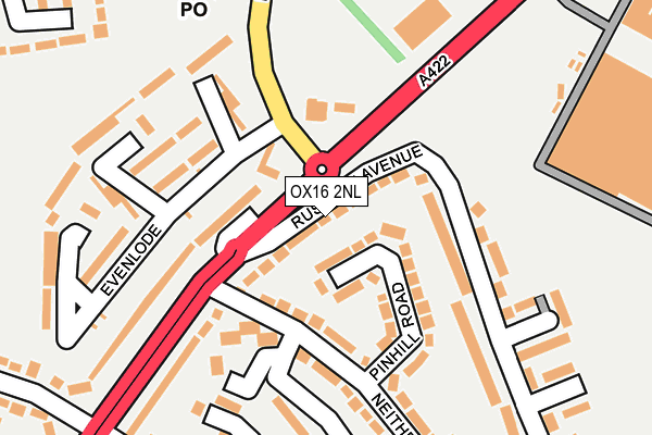 OX16 2NL map - OS OpenMap – Local (Ordnance Survey)
