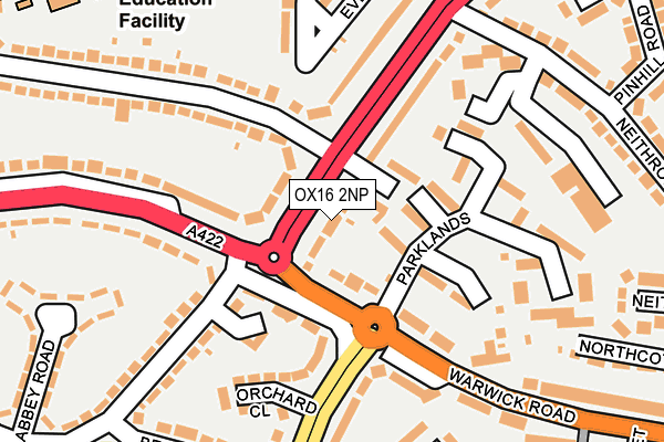 OX16 2NP map - OS OpenMap – Local (Ordnance Survey)