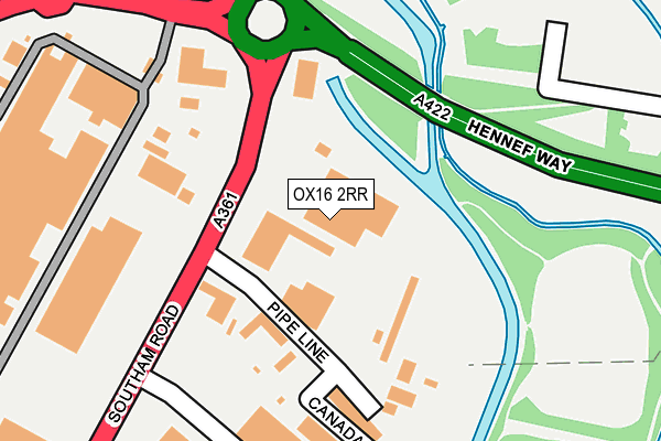 OX16 2RR map - OS OpenMap – Local (Ordnance Survey)