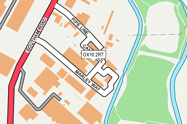 OX16 2RT map - OS OpenMap – Local (Ordnance Survey)