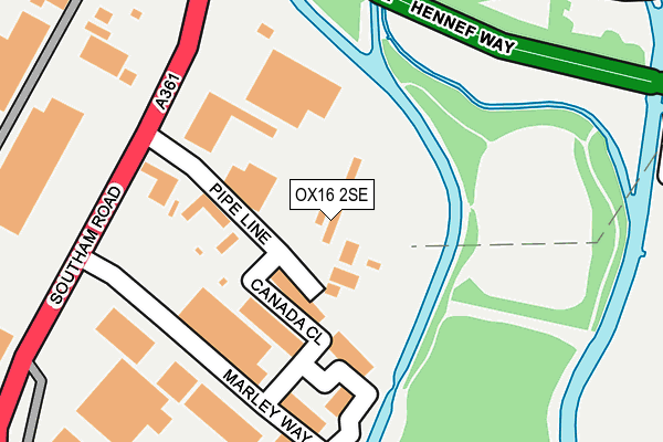 OX16 2SE map - OS OpenMap – Local (Ordnance Survey)