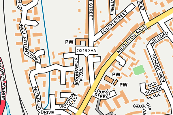 OX16 3HA map - OS OpenMap – Local (Ordnance Survey)