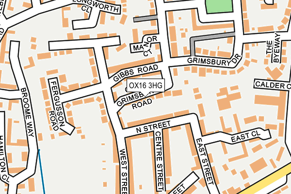 OX16 3HG map - OS OpenMap – Local (Ordnance Survey)