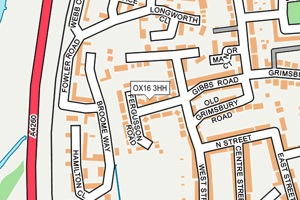 OX16 3HH map - OS OpenMap – Local (Ordnance Survey)