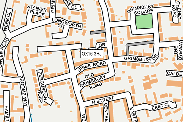 OX16 3HJ map - OS OpenMap – Local (Ordnance Survey)