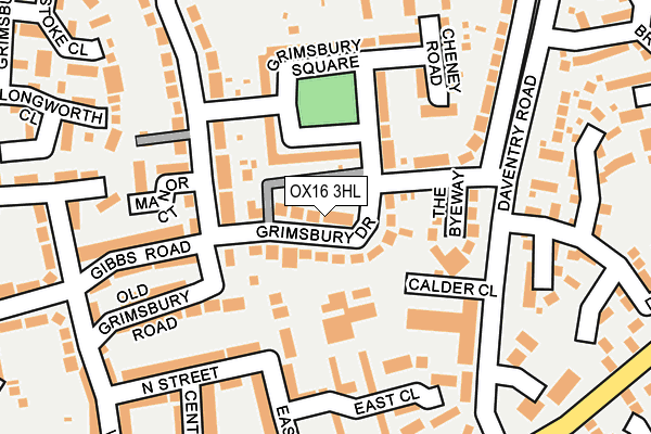 OX16 3HL map - OS OpenMap – Local (Ordnance Survey)