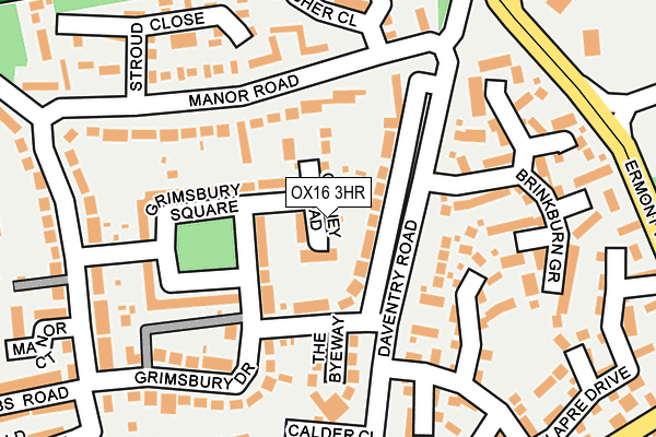 OX16 3HR map - OS OpenMap – Local (Ordnance Survey)