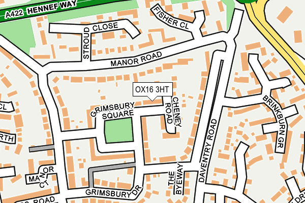 OX16 3HT map - OS OpenMap – Local (Ordnance Survey)