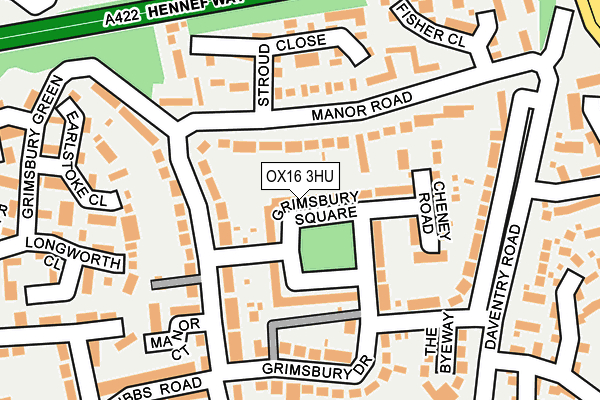 OX16 3HU map - OS OpenMap – Local (Ordnance Survey)