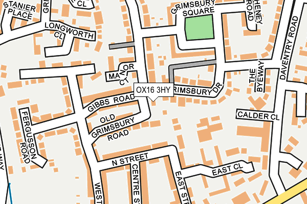 OX16 3HY map - OS OpenMap – Local (Ordnance Survey)