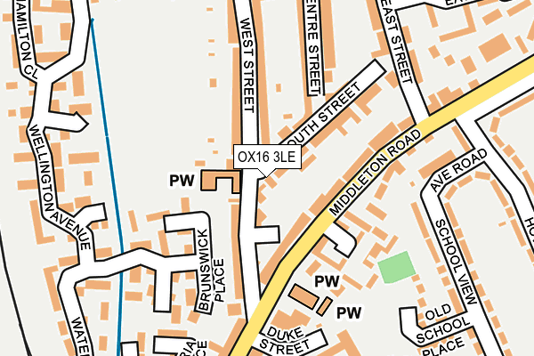 OX16 3LE map - OS OpenMap – Local (Ordnance Survey)