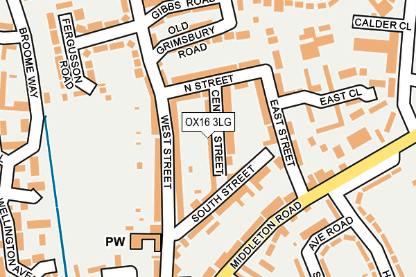 OX16 3LG map - OS OpenMap – Local (Ordnance Survey)