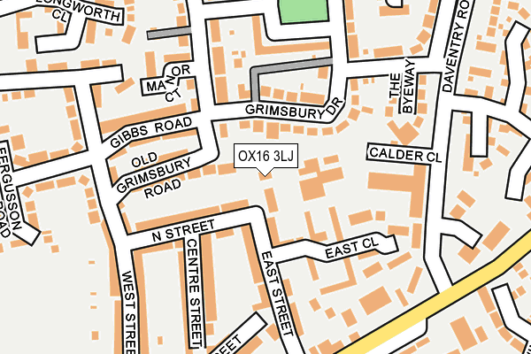 OX16 3LJ map - OS OpenMap – Local (Ordnance Survey)