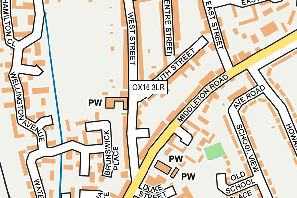 OX16 3LR map - OS OpenMap – Local (Ordnance Survey)