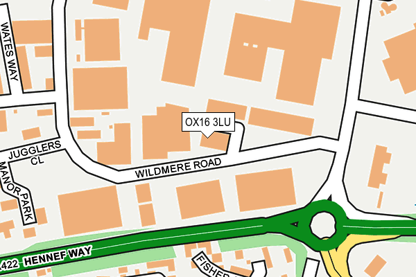 OX16 3LU map - OS OpenMap – Local (Ordnance Survey)