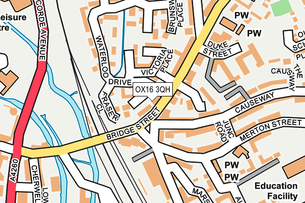 OX16 3QH map - OS OpenMap – Local (Ordnance Survey)