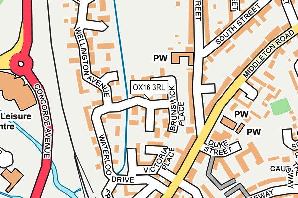 OX16 3RL map - OS OpenMap – Local (Ordnance Survey)