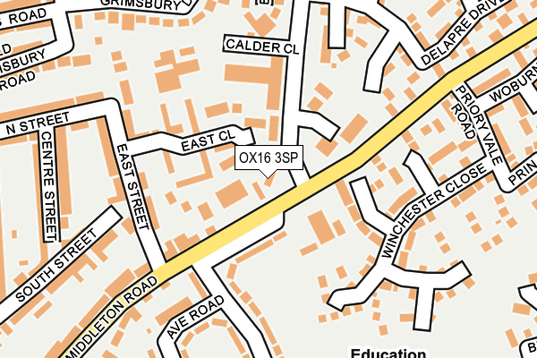 OX16 3SP map - OS OpenMap – Local (Ordnance Survey)