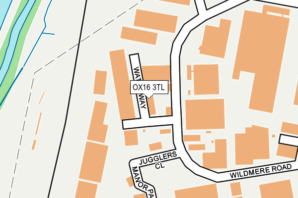 OX16 3TL map - OS OpenMap – Local (Ordnance Survey)