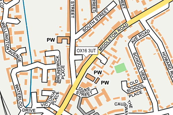 OX16 3UT map - OS OpenMap – Local (Ordnance Survey)